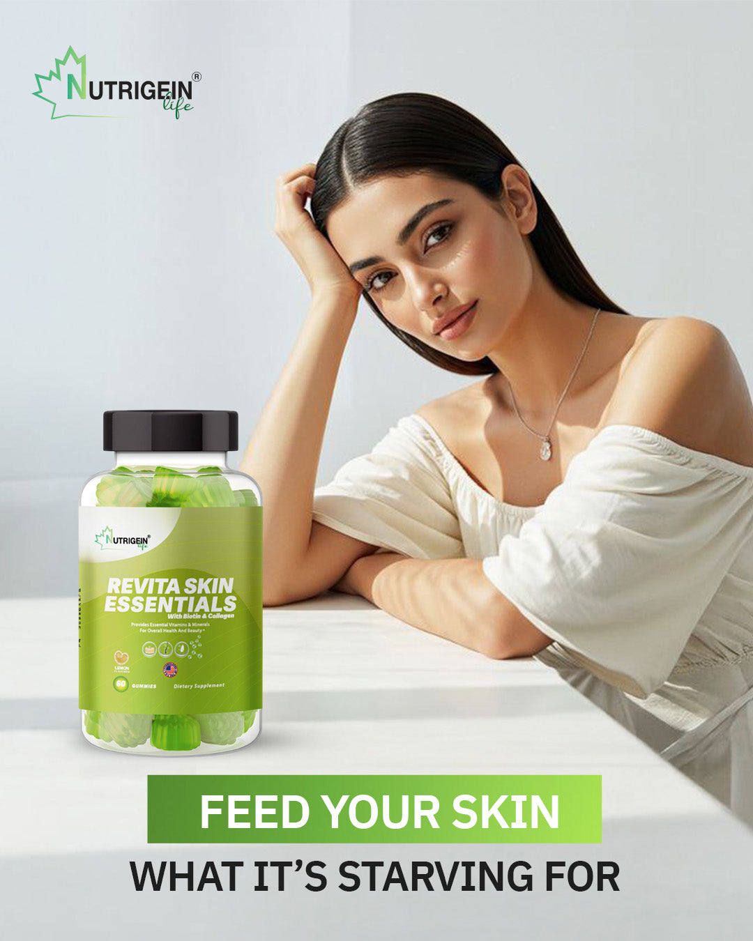 REVITA SKIN ESSENTIALS 60 Lemon Flavored Gummies