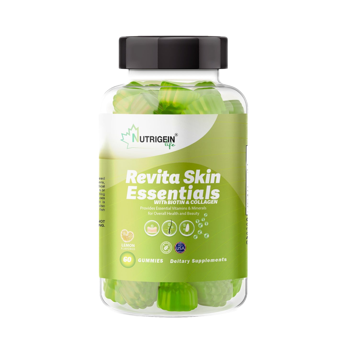 REVITA SKIN ESSENTIALS 60 Lemon Flavored Gummies